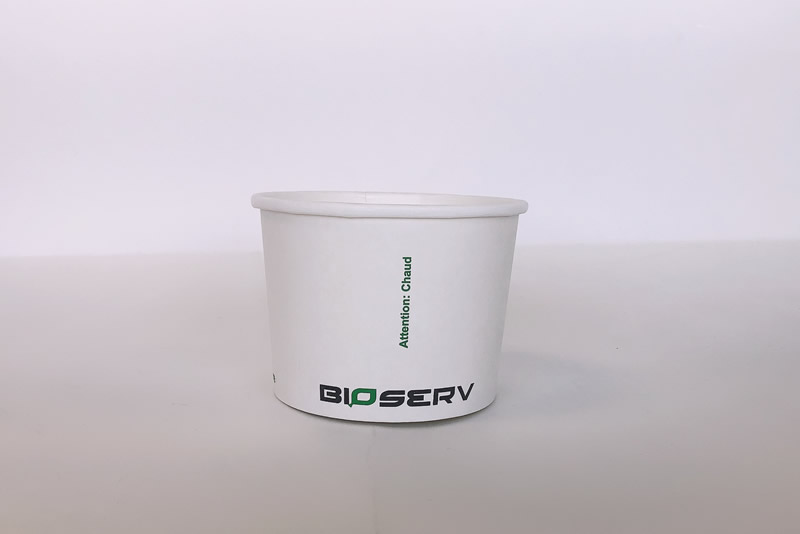 16oz. White Bioserv Soup Cup BPI